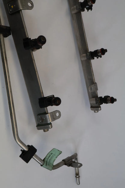 11-19 FORD EXPLORER 3.5L V6 FUEL RAIL ASSEMBLY W/ FUEL INJECTORS BB539J280AE OEM