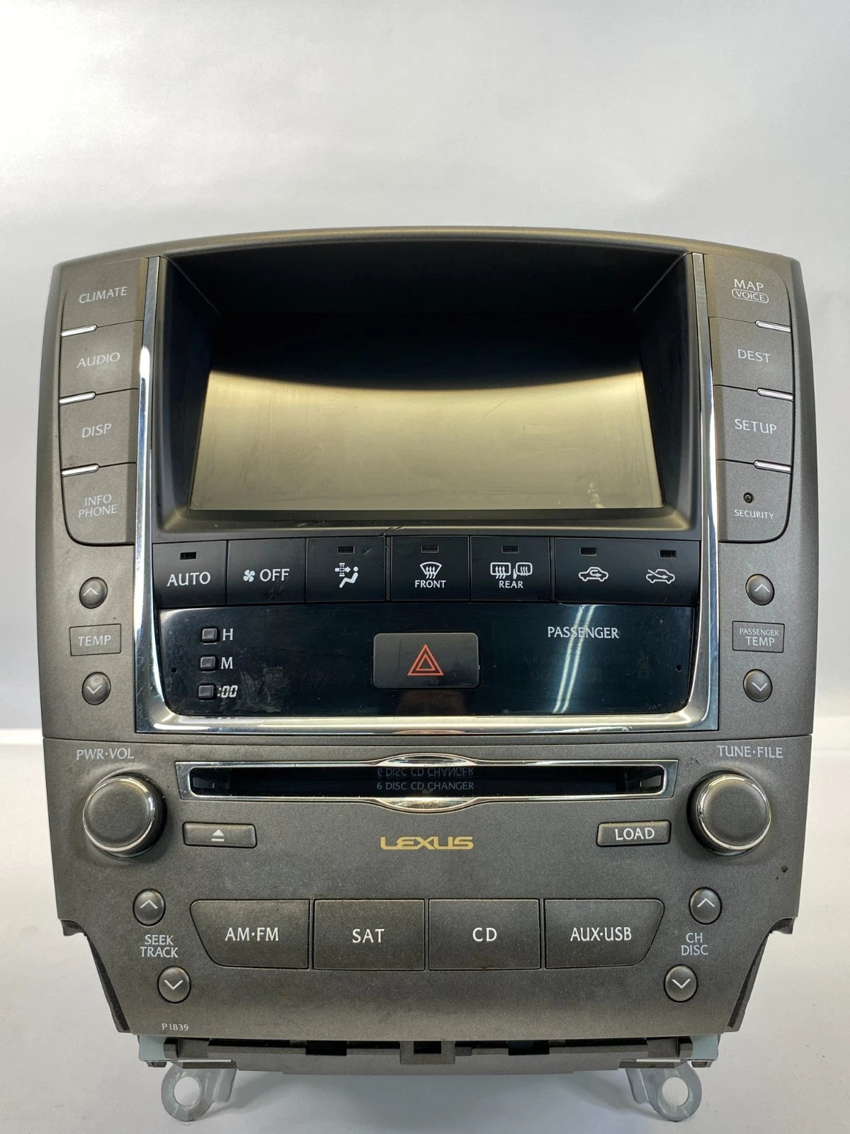 2009-2011 LEXUS IS250 RADIO AM/FM RECEIVER DISPLAY SCREEN NAVIGATION 86431-53330