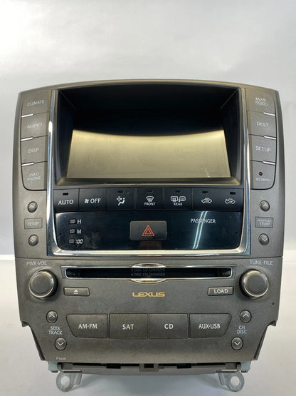 2009-2011 LEXUS IS250 RADIO AM/FM RECEIVER DISPLAY SCREEN NAVIGATION 86431-53330