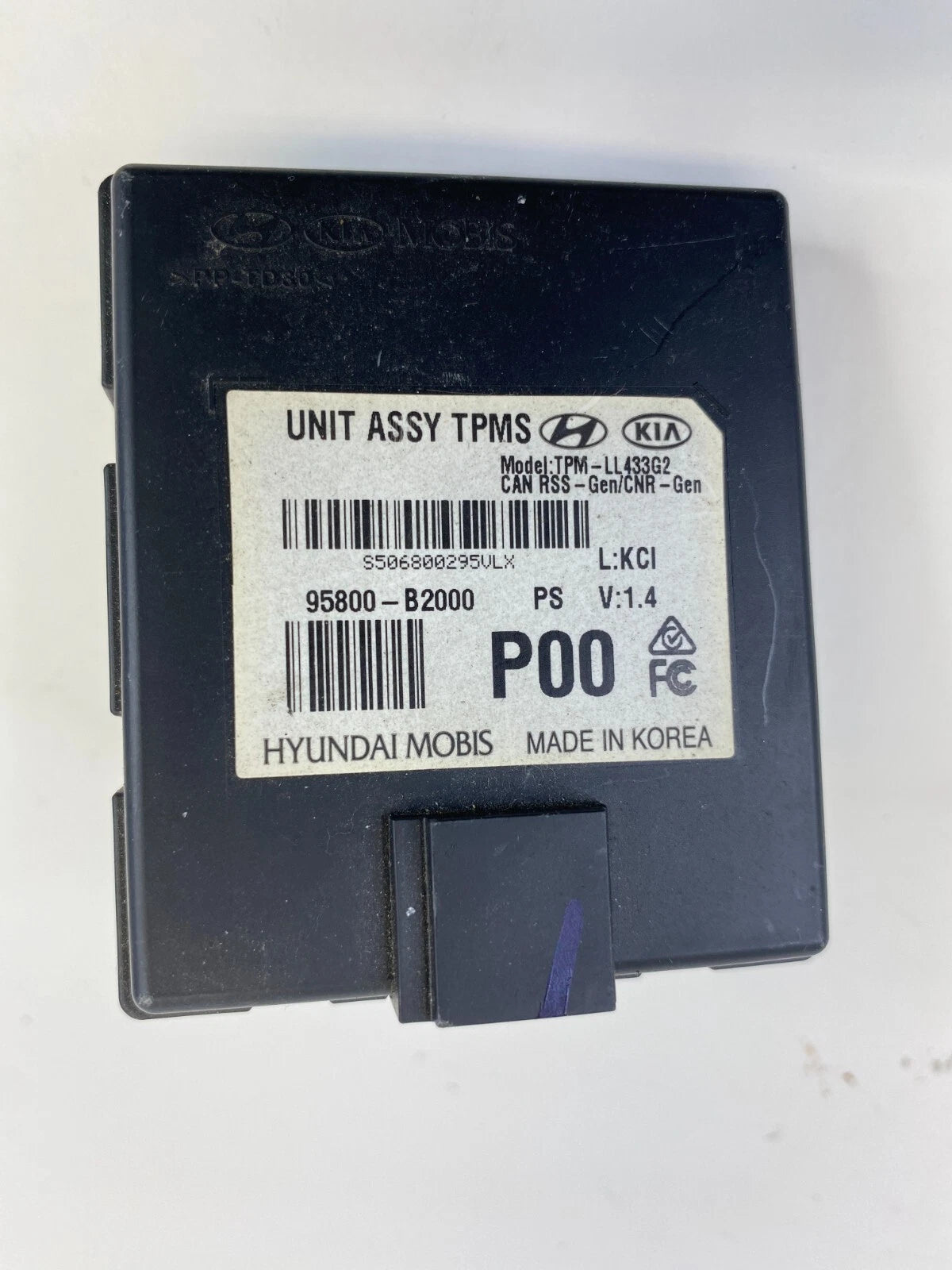 14-16 KIA SOUL TIRE PRESSURE MONITOR SENSOR TPMS CONTROL MODULE 95800-B2000 OEM