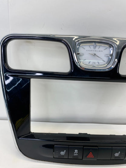 2011-2014 CHRYSLER 200 RADIO BEZEL WITH CLOCK & SWITCHES P68044103AB OEM