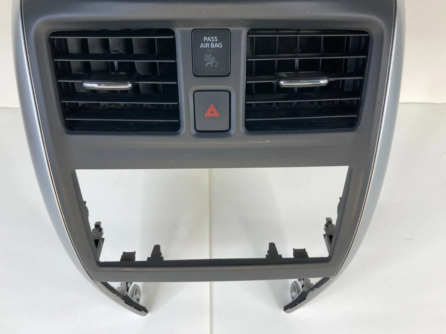 2015-2019 Nissan Versa Dash Radio Bezel Trim w/ Air Vent & Hazard Switch OEM