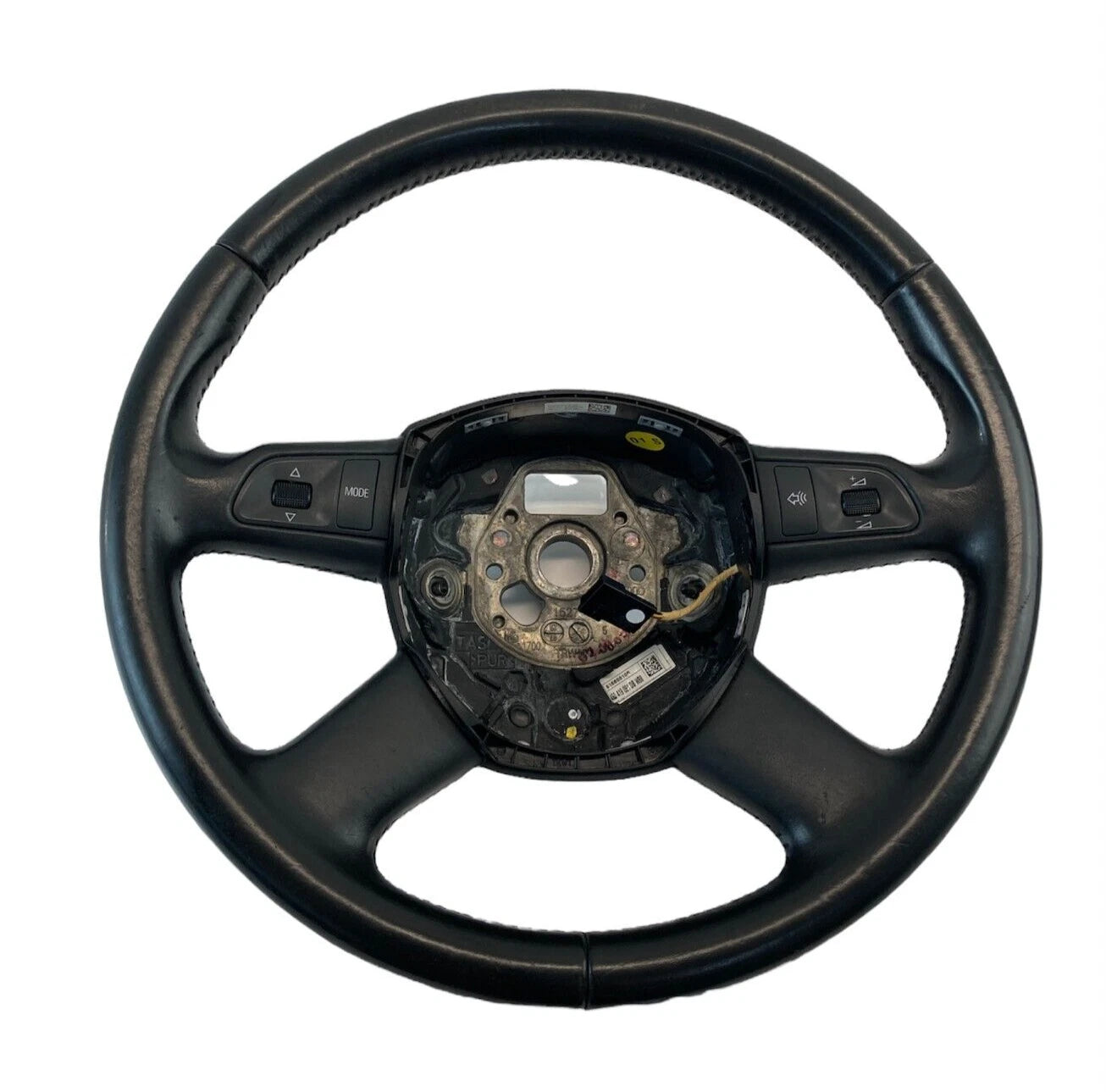 2007-2009 AUDI Q7 STEERING WHEEL CRUISE CONTROL SWITCH 4 SPOKE LEATHER 4F0419091