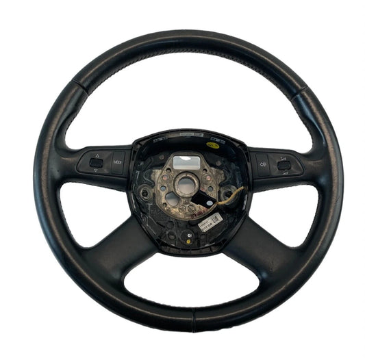 2007-2009 AUDI Q7 STEERING WHEEL CRUISE CONTROL SWITCH 4 SPOKE LEATHER 4F0419091