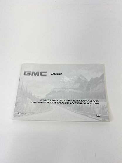 2010 GMC Terrain Owners Manual Warranty Information OnStar Guide Set OEM