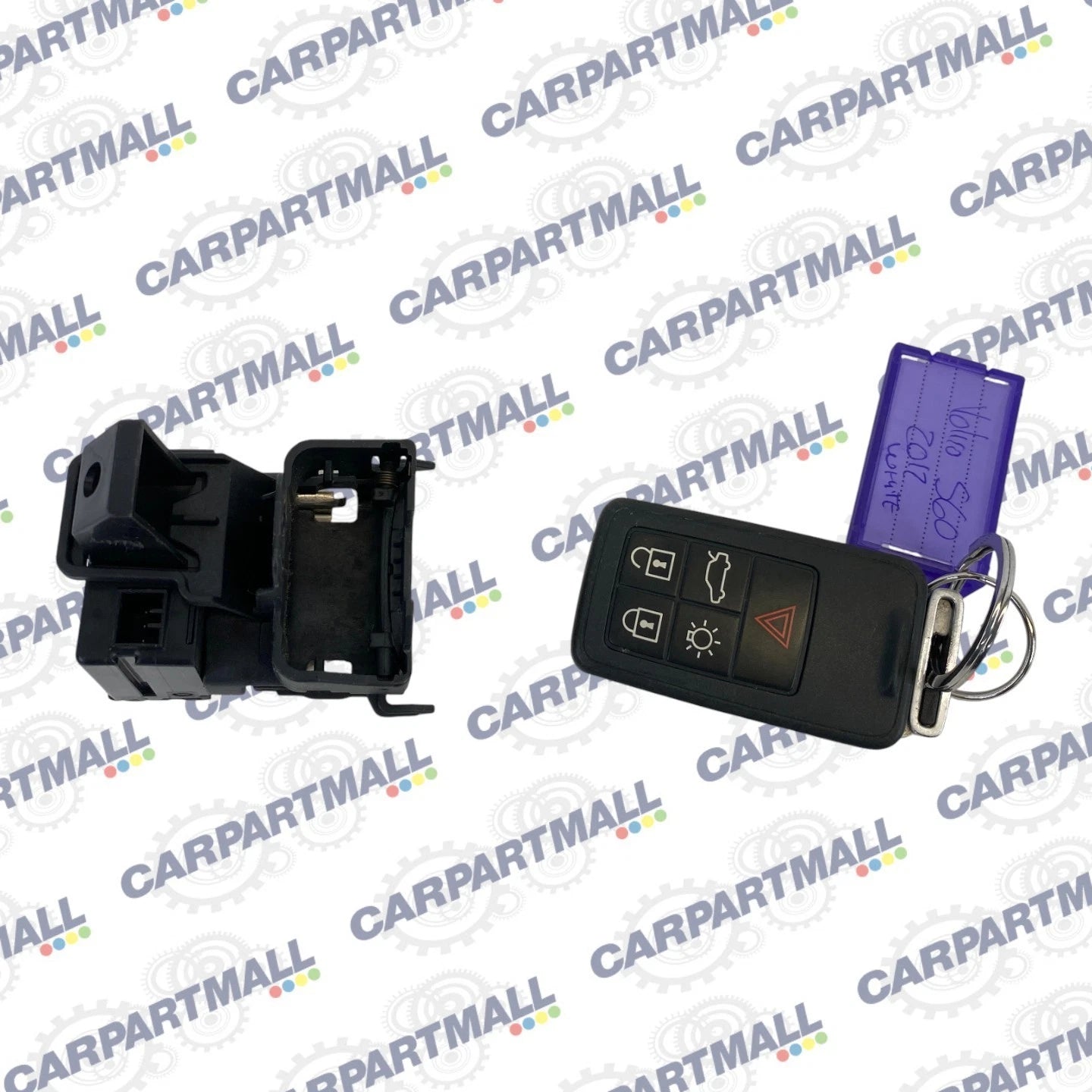 11-18 Volvo S60 Keyless Entry Antenna Sensor Module w/ Smart Key Remote Control