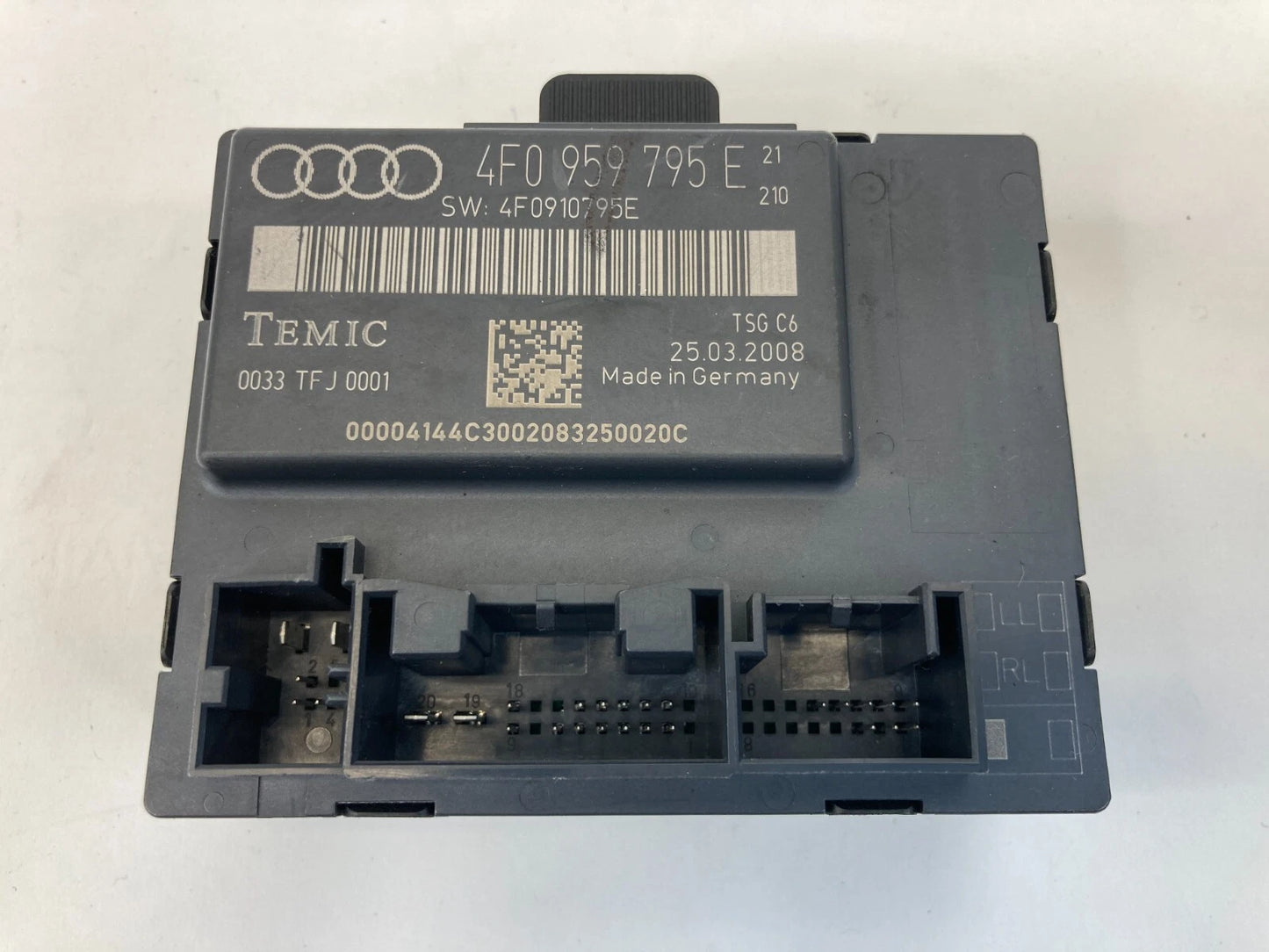 2006 2007 AUDI A6 REAR LEFT SIDE DOOR CONTROL MODULE UNIT 4F0-959-795-E OEM