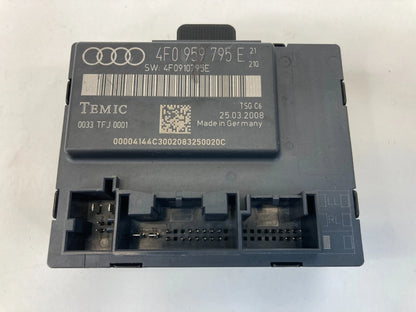 2006 2007 AUDI A6 REAR LEFT SIDE DOOR CONTROL MODULE UNIT 4F0-959-795-E OEM