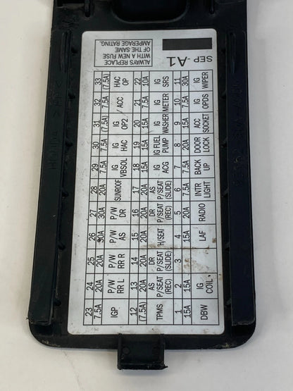 2004-2008 Acura TL Interior Cabin Fuse Box Cover Bezel Trim 83162SDAA000 OEM