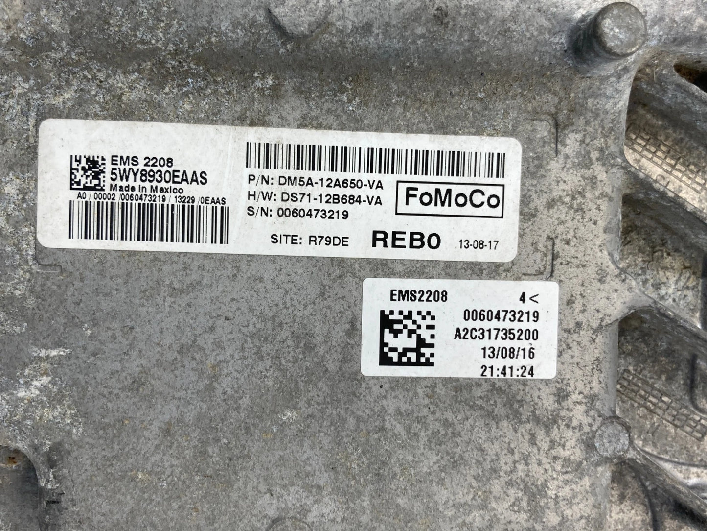 2013 FORD C-MAX ENERGI 2.5L ENGINE COMPUTER CONTROL MODULE ECM ECU DM5A12A650VA