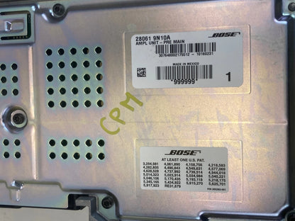 2009-2014 NISSAN MAXIMA BOSE AUDIO RADIO SOUND AMPLIFIER UNIT 28061-9N10A OEM