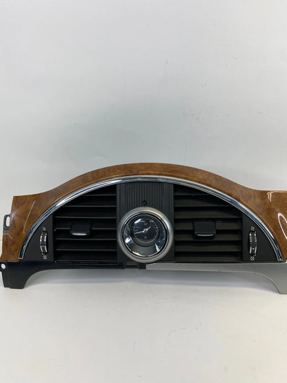 2008-2012 BUICK ENCLAVE CENTER DASH TRIM BEZEL W CLOCK& AIR VENT GRILLE 25913302