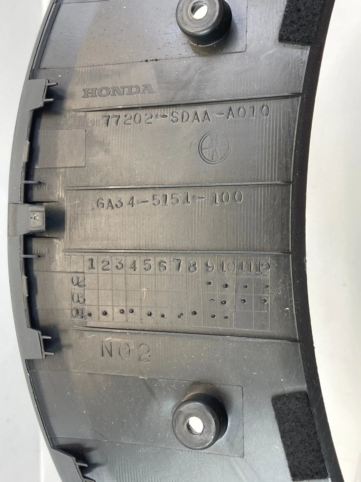 2003-2007 HONDA ACCORD SEDAN DASH CLUSTER SPEEDOMETER BEZEL TRIM 77202-SDAA-A010