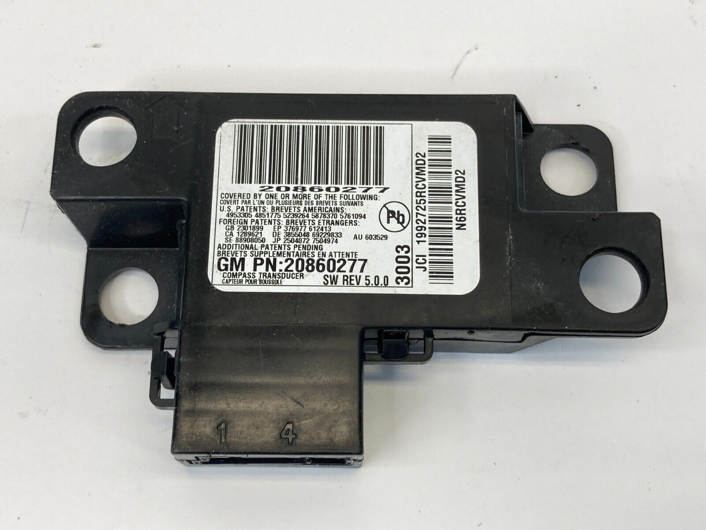 2012-2015 Chevrolet Captiva Sport Navigation Compass Control Module 20860277 OEM