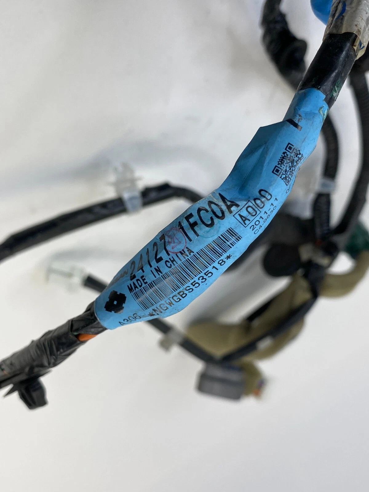 2009-2014 NISSAN CUBE BASE WAGON REAR LEFT DOOR WIRE WIRING HARNESS 24127-1FC0A