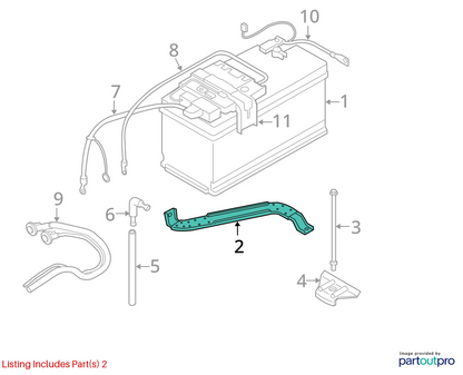 2006 BMW 330XI 325XI BATTERY ROLLOVER PROTECTION BAR RR OEM FACTORY 61217549425