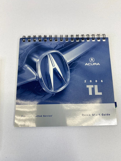 2006 ACURA TL OWNERS MANUAL CONSUMER INFO WARRANTY BOOK W/ CASE OEM