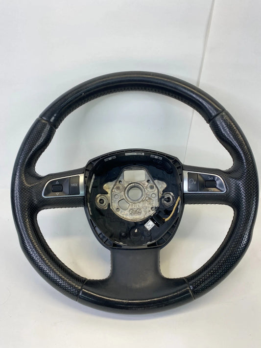2008-2012 AUDI A5 QUATTRO STEERING WHEEL BLACK LEATHER OEM 8T0-419-091-A-WUL