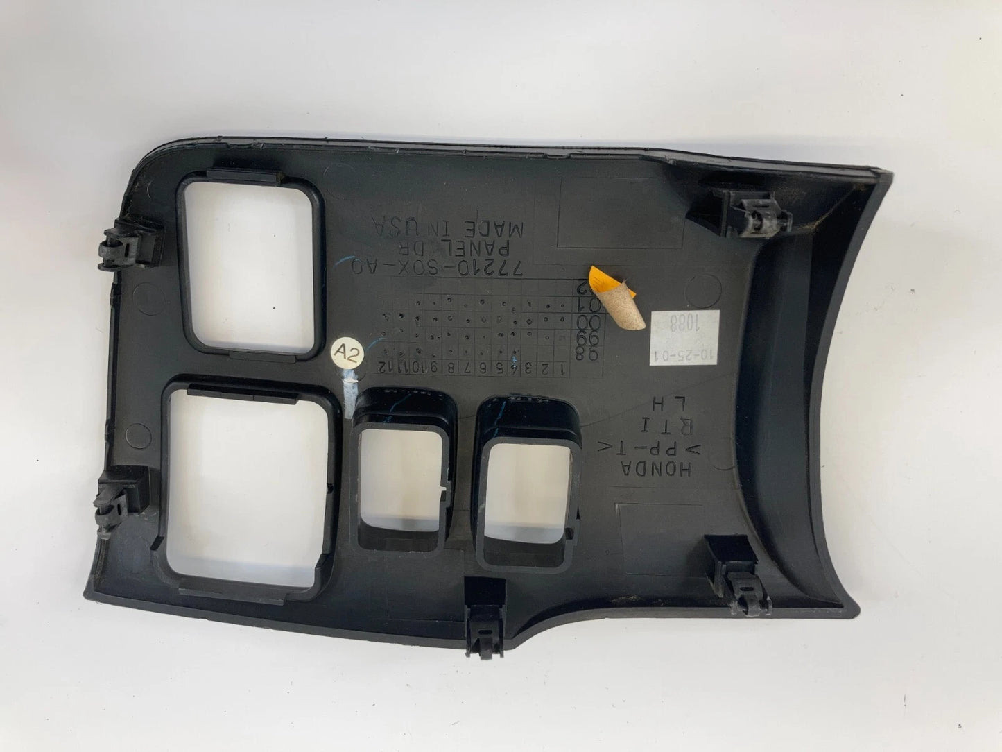 99-04 HONDA ODYSSEY FRONT LEFT DRIVER DASH MIRROR BEZEL TRIM PANEL 77210-S0X-A0