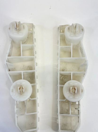 13-15 Nissan Sentra Front Left & Right Bumper Retainer Bracket Support Pair Set