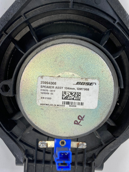 10-17 Chevy Traverse 10-16 GMC Acadia Rear Right Door Speaker Bose 25994308