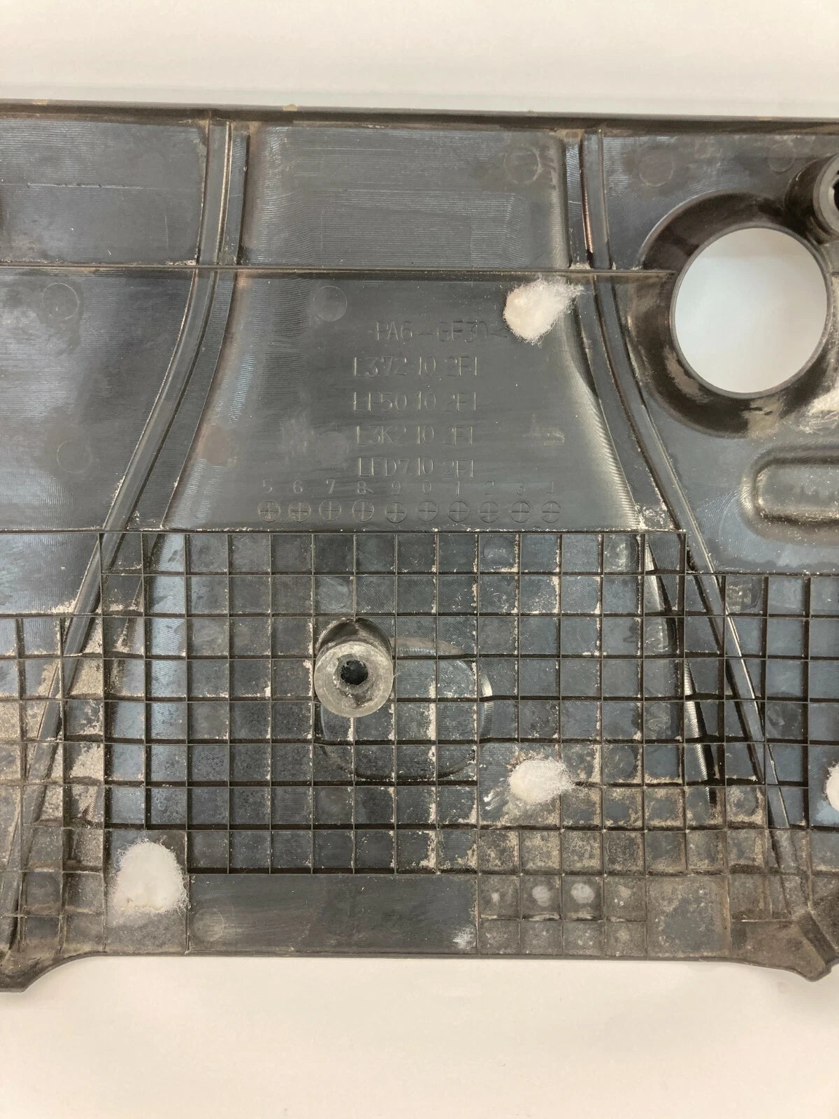 2006 2007 MAZDA5 MAZDA 5 2.3L L4 A/T ENGINE COVER MOTOR DUST TRIM L3K2-102-F1