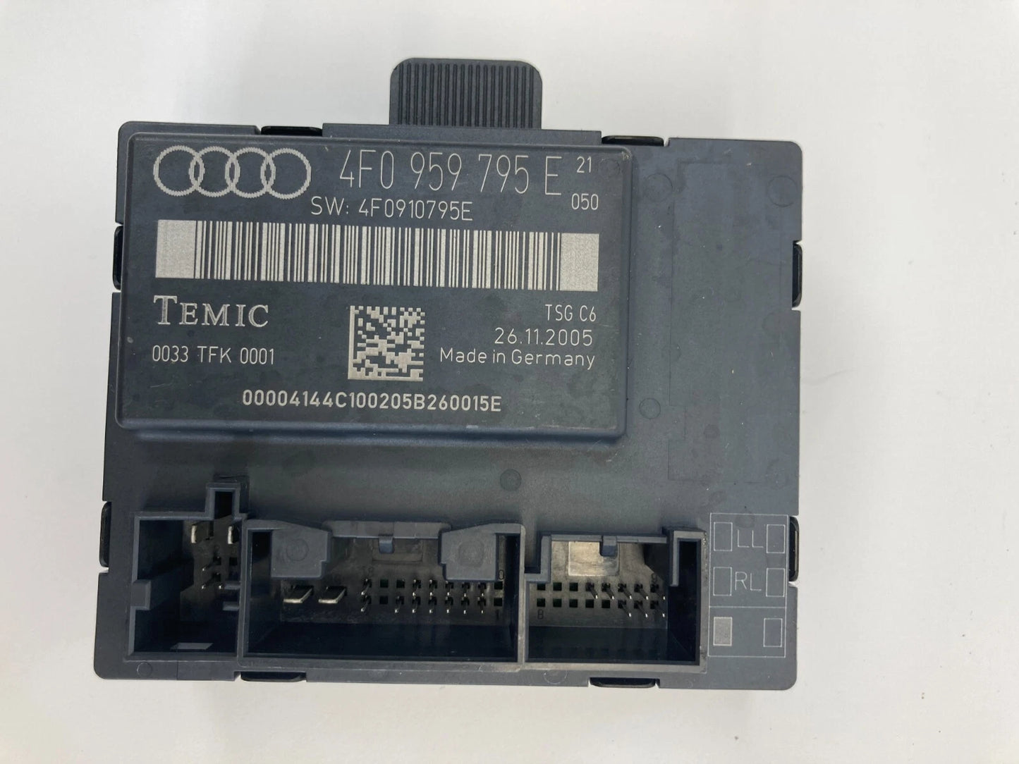 2006 2007 AUDI A6 QUATTRO REAR LEFT BACK SIDE DOOR CONTROL MODULE 4F0959795E OEM