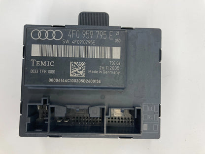 2006 2007 AUDI A6 QUATTRO REAR LEFT BACK SIDE DOOR CONTROL MODULE 4F0959795E OEM