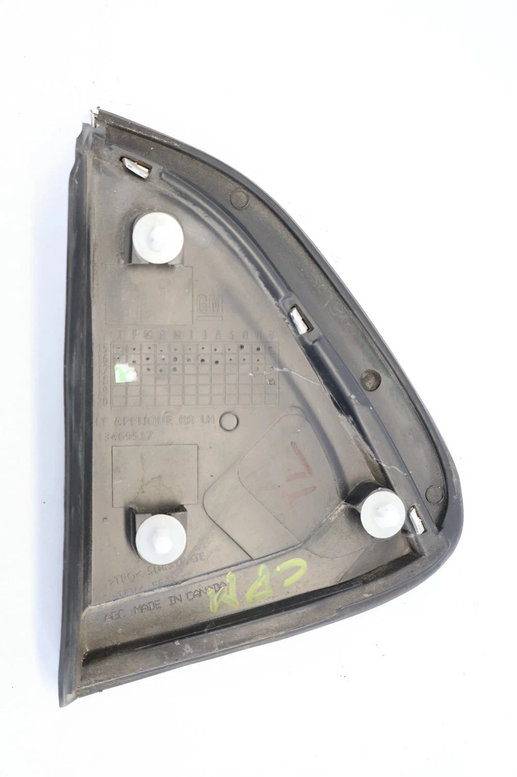 17-19 CHEVY CRUZE HTBK REAR LEFT EXTERIOR MOLDING PANEL TRIM COVER 13469517 OEM
