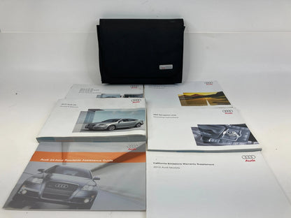 2010 AUDI A6 QUATTRO OWNERS MANUAL QUICK REFERENCE GUIDE BOOK SET W/ CASE OEM