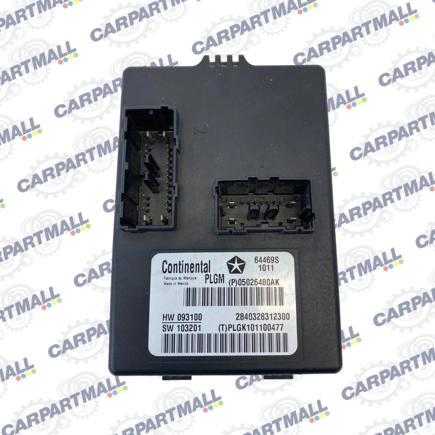 2011-2013 DODGE DURANGO TRUNK LIFTGATE CONTROL MODULE UNIT 05026480AK OEM