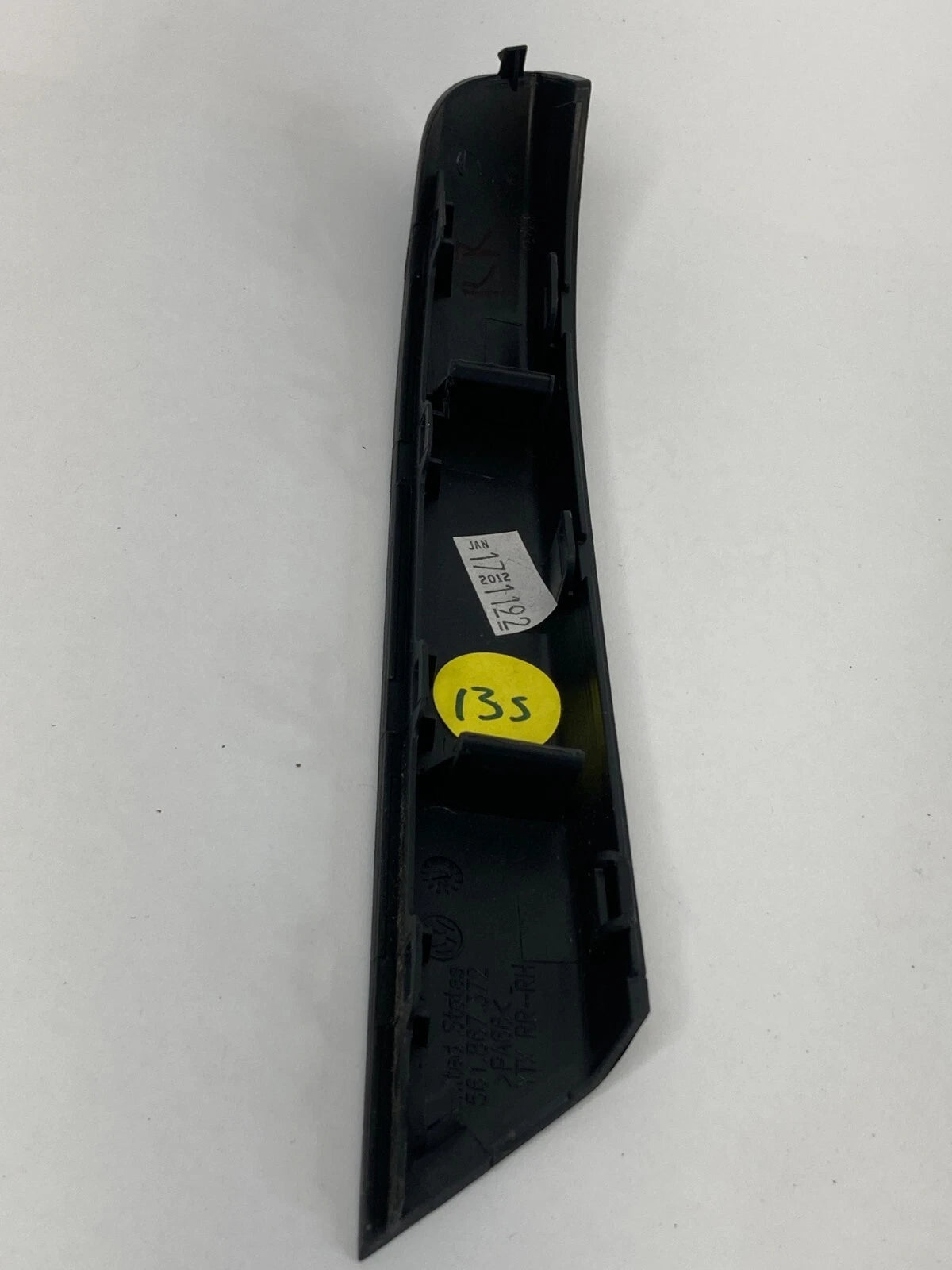 2012-2015 VW VOLKSWAGEN PASSAT REAR RIGHT BACK SIDE DOOR PANEL HANDLE COVER TRIM