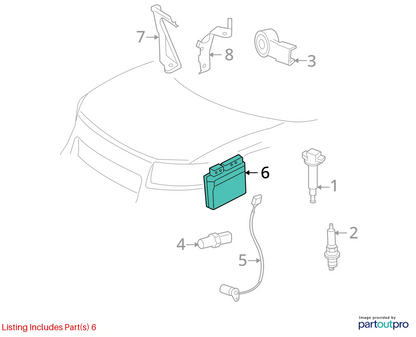 2009-2011 SCION XB 2.4L ENGINE COMPUTER CONTROL MODULE ECU ECM 89661-12D50 OEM