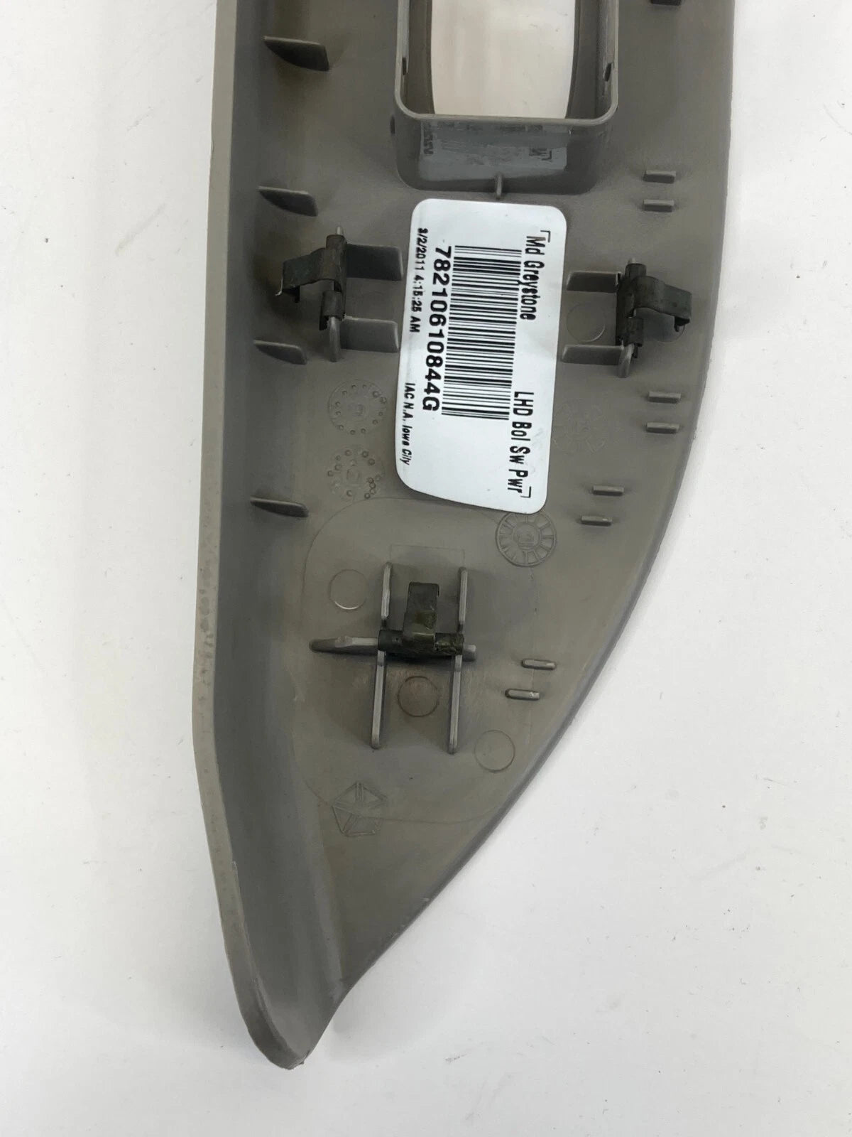 2011 2012 DODGE CALIBER REAR RIGHT WINDOW SWITCH COVER BEZEL TRIM 78210610844G