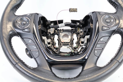 2016-2018 HONDA PILOT BLACK LEATHER STEERING WHEEL W/ SWITCHES OEM