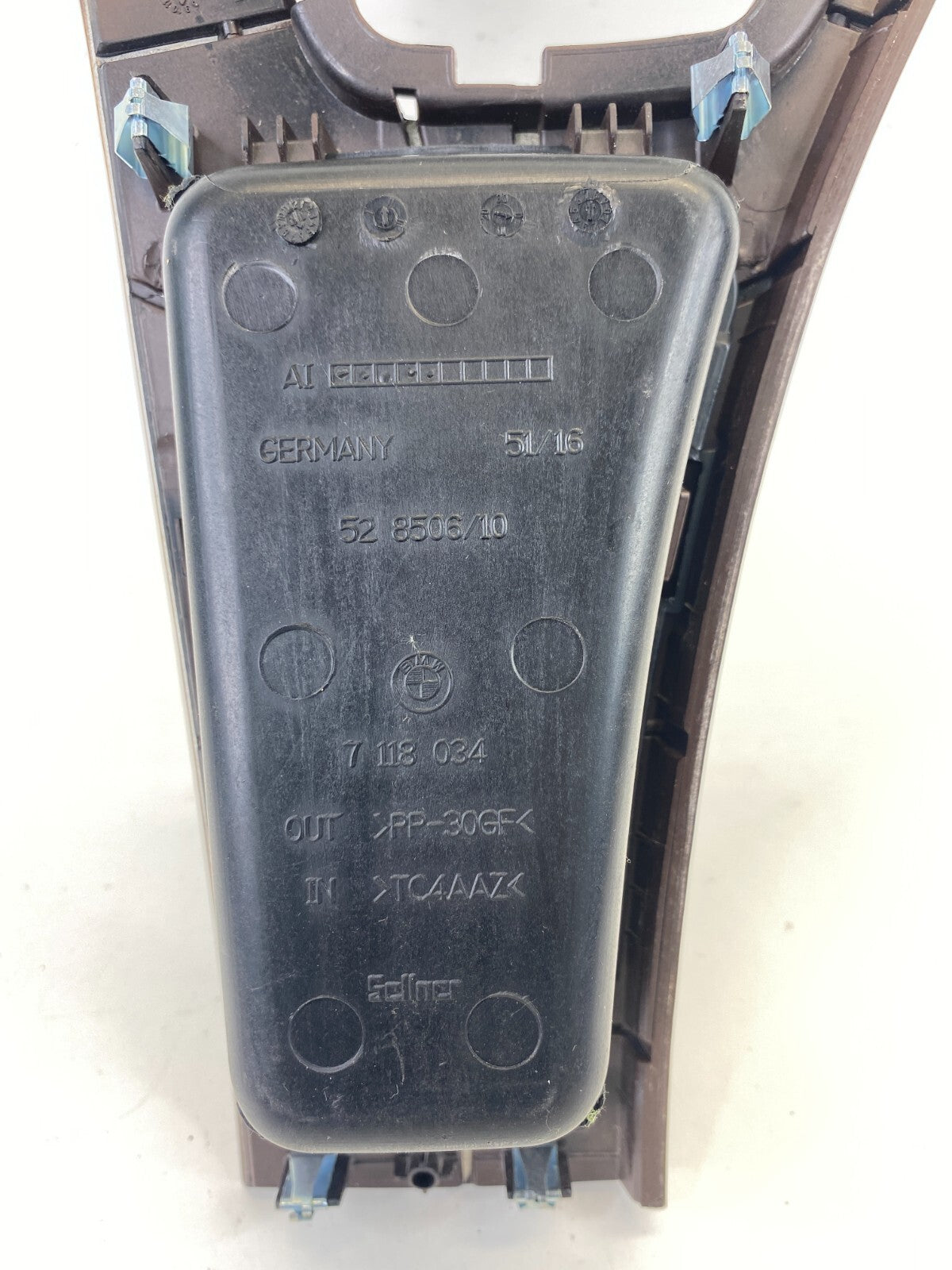 2007-2012 BMW 328i A/ T Front Center Console Shift Shifter Molding Bezel Trim