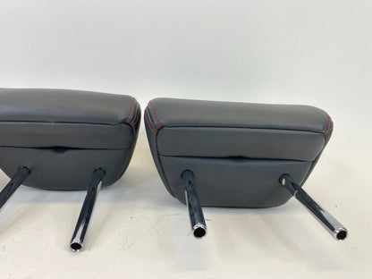 16-20 OUTLANDER SPORT REAR BACK 2ND ROW SEAT HEADREST LEATHER BLACK SET OF 3 OEM