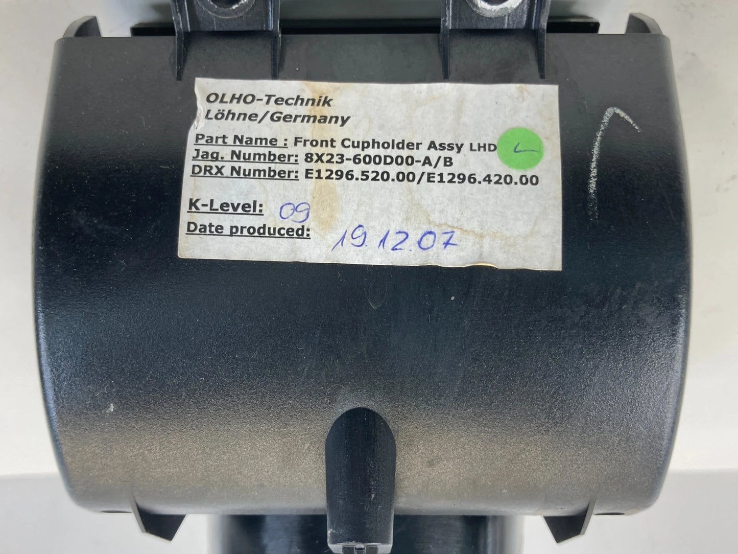 2009-2015 JAGUAR XF CENTER CONSOLE CUP HOLDER STORAGE WOOD TRIM 8X23600D00 OEM