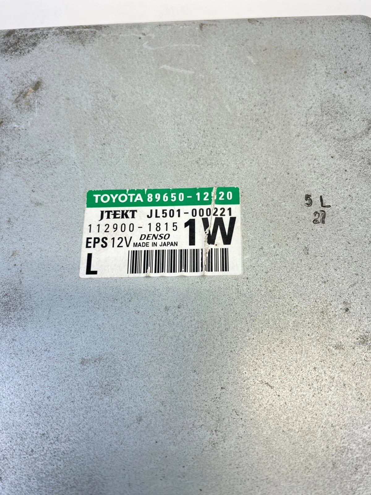 2008-2010 SCION XB ELECTRIC POWER STEERING COMPUTER CONTROL MODULE 89650-12520