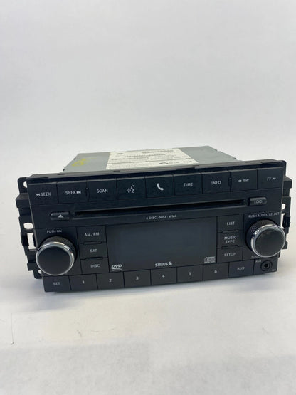 2009 2010 DODGE JOURNEY AM FM 6 DISC CD DVD RADIO PLAYER ASSEMBLY 5064942AC OEM