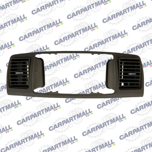 2006-2008 Toyota Corolla Center Dash Radio Bezel W/ Air Vent Grille Duct OEM