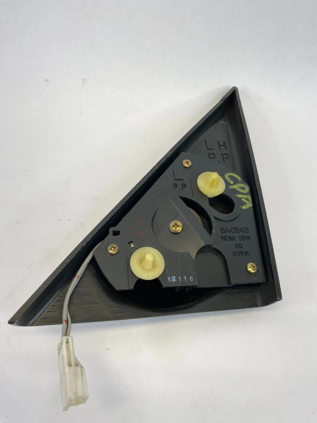 1998-2002 ISUZU TROOPER FRONT LEFT DOOR TWEETER SPEAKER TRIANGLE COVER OEM
