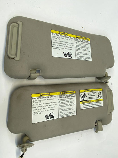2009-2014 NISSAN MURANO SUNVISOR DRIVER PASSENGER LH RH SHIELDS PAIR OEM FACTORY
