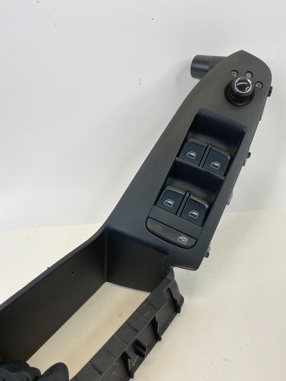 2009-2016 Audi A4 Quattro Front Left Driver Master Window Switch Button W/ Bezel