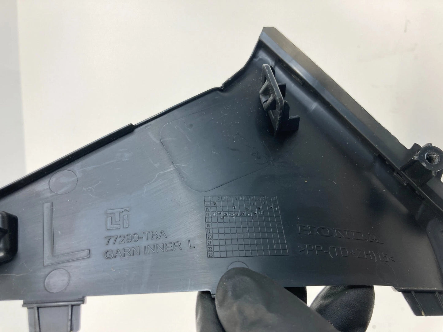 2016-2020 HONDA CIVIC LEFT LOWER CENTER CONSOLE FORWARD INNER TRIM 77290-TBA