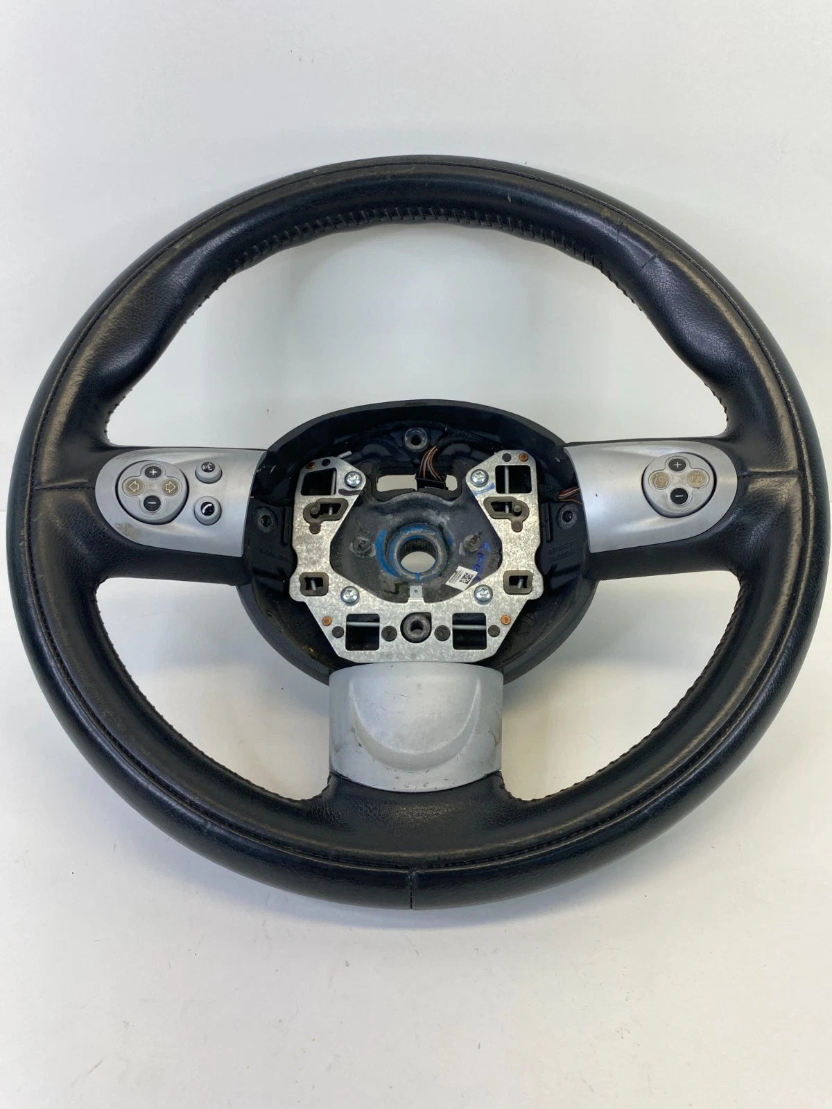 07-13 MINI COOPER STEERING WHEEL BLACK LEATHER WITH MULTIFUNCTION CONTROLS OEM