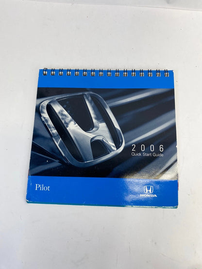 2006 HONDA PILOT OWNERS MANUAL USER GUIDE BOOKLET SET AND QUICK INFO OEM FACTORY