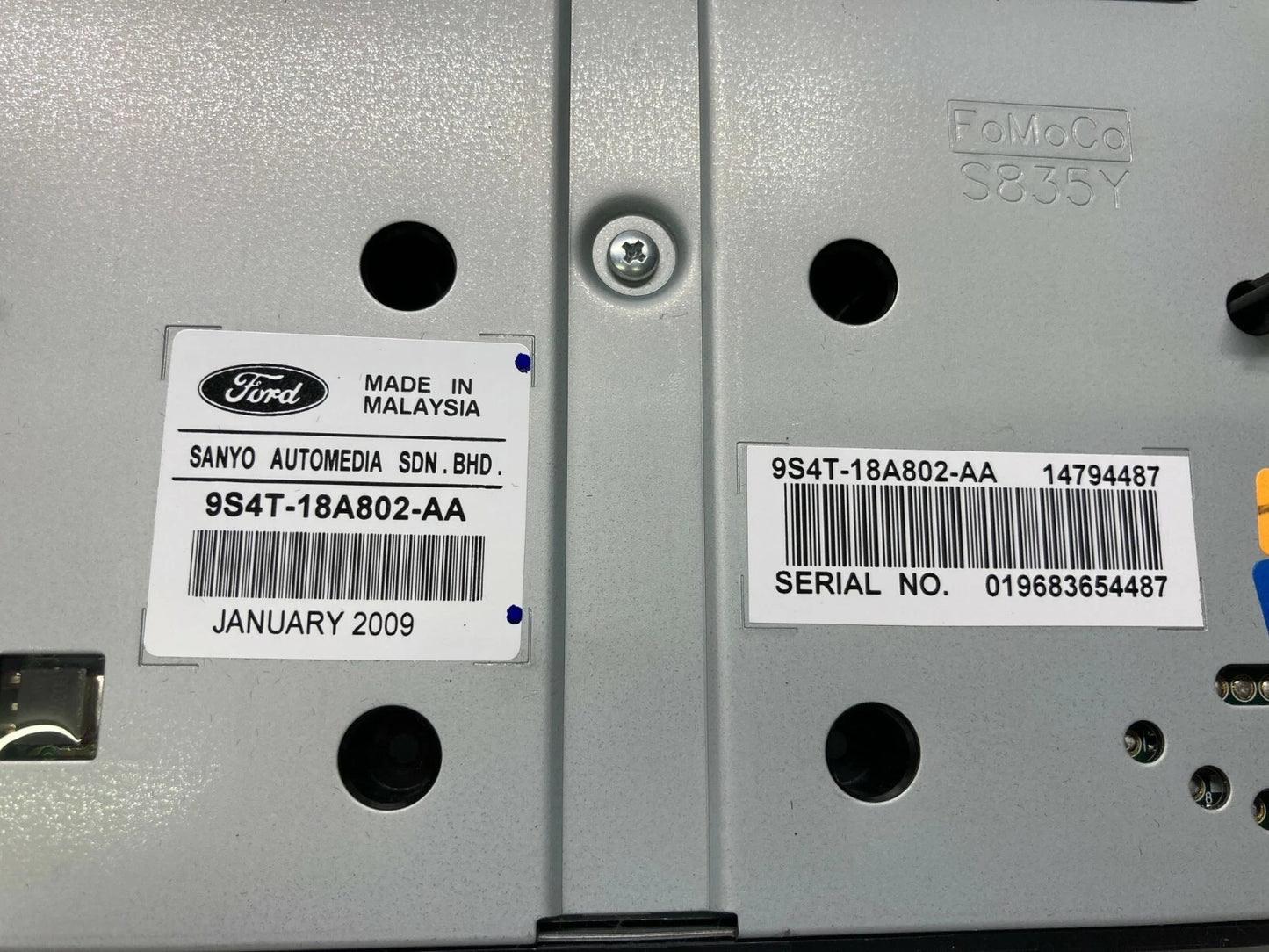 2009-2011 FORD FOCUS AUDIO RADIO CONTROL PANEL FACE PLATE 9S4T-18A802-AA OEM