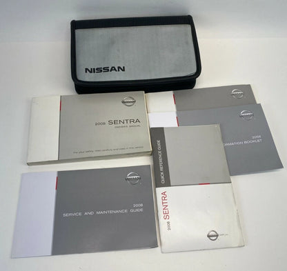 2008 08 NISSAN SENTRA SEDAN OWNERS MANUAL GUIDE BOOK WARRANTY INFORMATION W CASE
