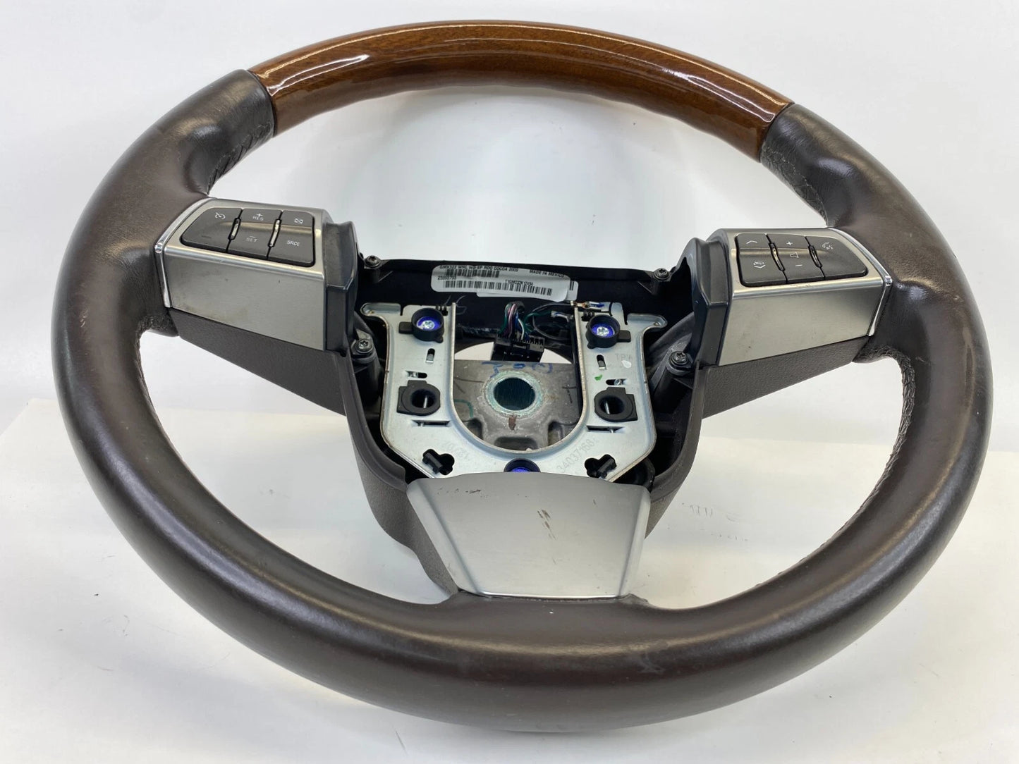 09-14 CADILLAC CTS STEERING WHEEL W/ AUDIO CONTROL SWITCHES COCOA 25993793 OEM